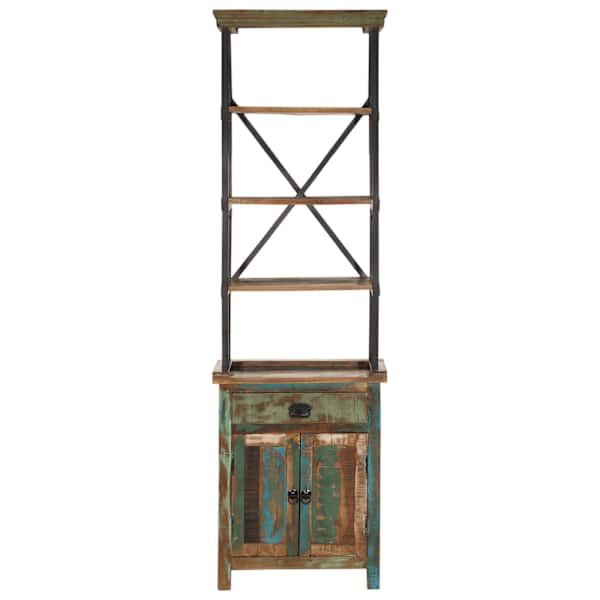 Kõrge kapp, 55 × 30 × 180 cm, taastatud puit