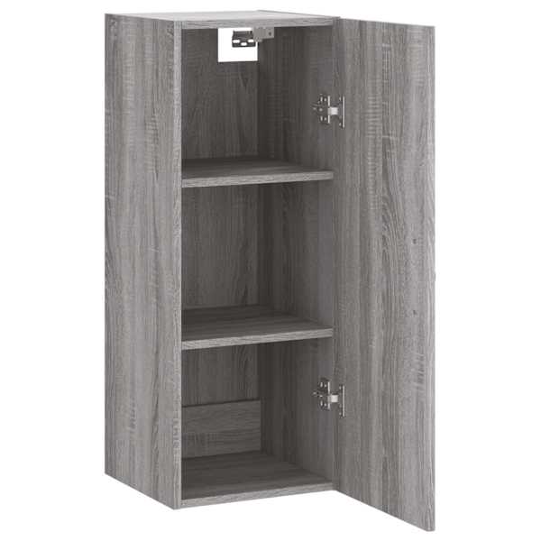 Seinakapp, hall Sonoma tamm, 34,5 × 34 × 90 cm, tehispuit