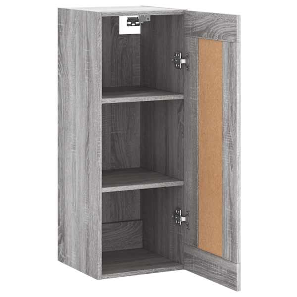 Seinakapp, hall Sonoma tamm, 34,5 × 34 × 90 cm, tehispuit