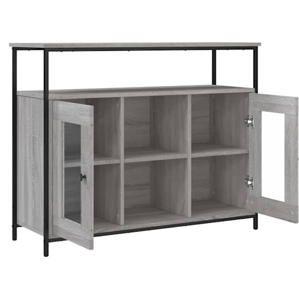 Puhvetkapp, hall Sonoma tamm, 100 × 35 × 80 cm, tehispuit