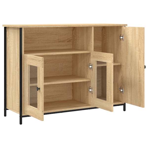 Puhvetkapp, Sonoma tamm, 100 × 35 × 75 cm, tehispuit