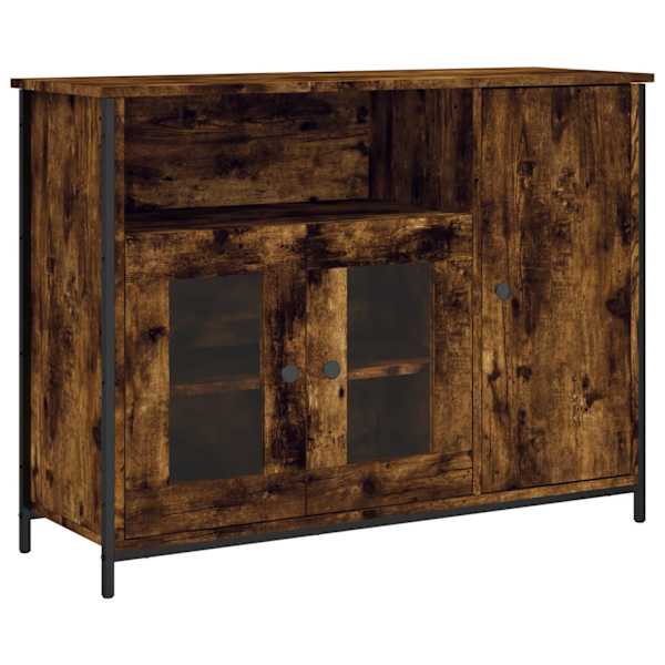 Puhvetkapp, suitsutatud tamm, 100 × 35 × 75 cm, tehispuit