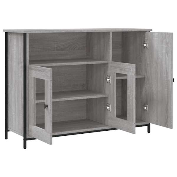 Puhvetkapp, hall Sonoma tamm, 100 × 35 × 75 cm, tehispuit