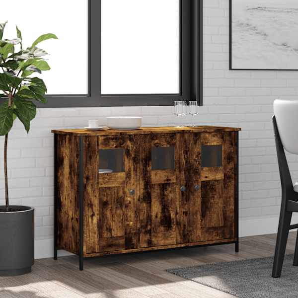 Puhvetkapp, suitsutatud tamm, 100 × 35 × 70 cm tehispuit