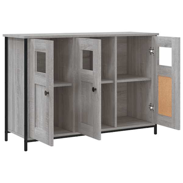 Puhvetkapp, hall Sonoma tamm, 100 × 35 × 70 cm, tehispuit