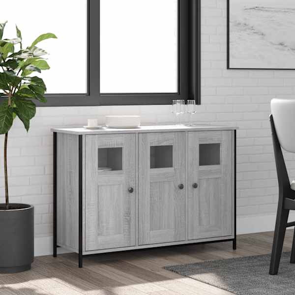 Puhvetkapp, hall Sonoma tamm, 100 × 35 × 70 cm, tehispuit