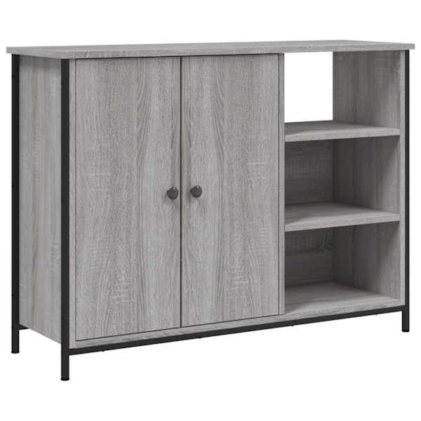 Puhvetkapp, hall Sonoma tamm, 100 × 33 × 75 cm, tehispuit