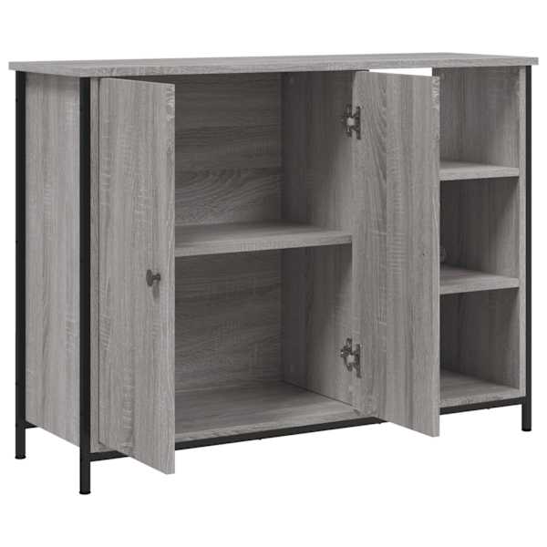 Puhvetkapp, hall Sonoma tamm, 100 × 33 × 75 cm, tehispuit
