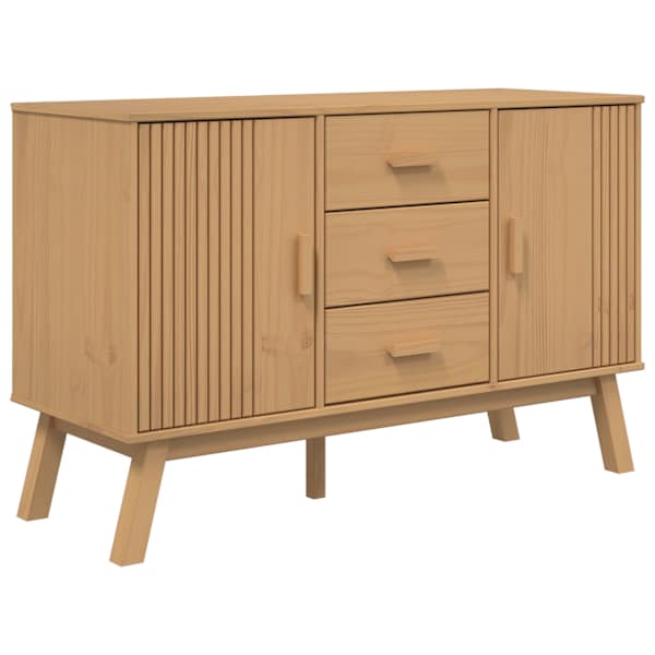 Puhvetkapp "OLDEN", pruun, 114 × 43 × 73,5 cm, männipuit