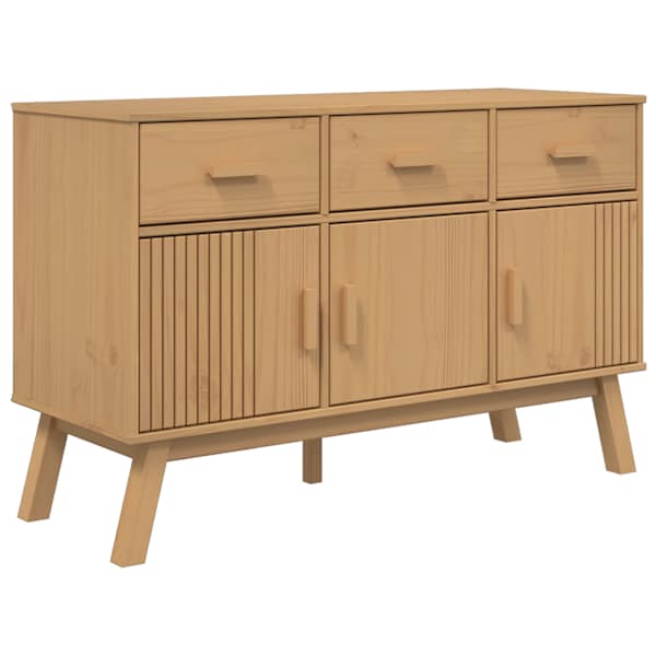 Puhvetkapp "OLDEN", pruun, 114 × 43 × 73,5 cm, männipuit