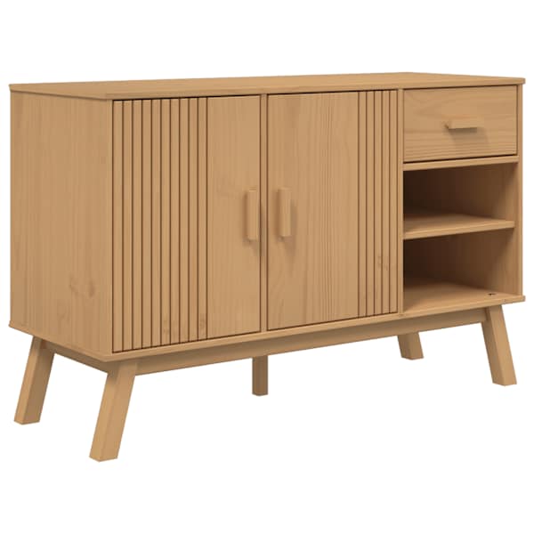 Puhvetkapp "OLDEN", pruun, 114 × 43 × 73,5 cm, männipuit