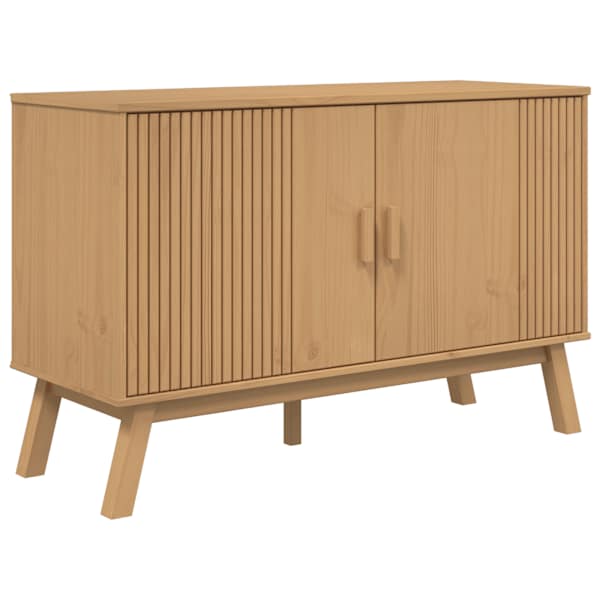 Puhvetkapp "OLDEN", pruun, 114 × 43 × 73,5 cm, männipuit