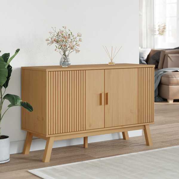 Puhvetkapp "OLDEN", pruun, 114 × 43 × 73,5 cm, männipuit