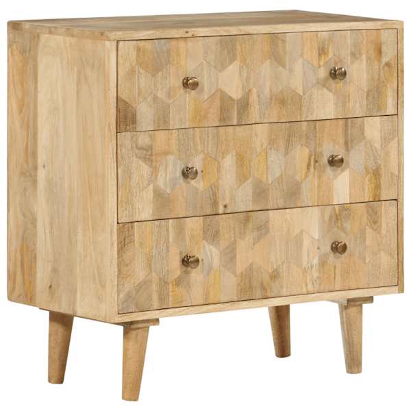 Sahtlitega kapp 70 × 35 × 70 cm täispuidust mangopuust