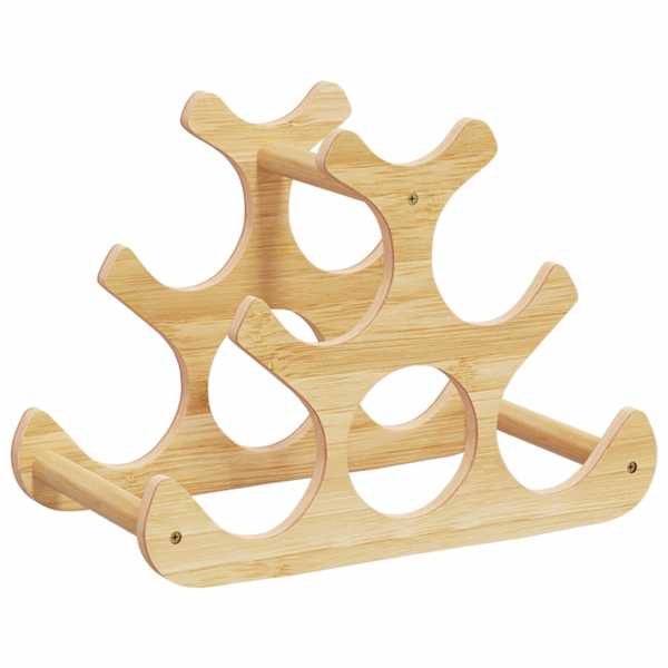 Veiniriiul 6 pudelile, 35 × 18 × 25,5 cm, bambus