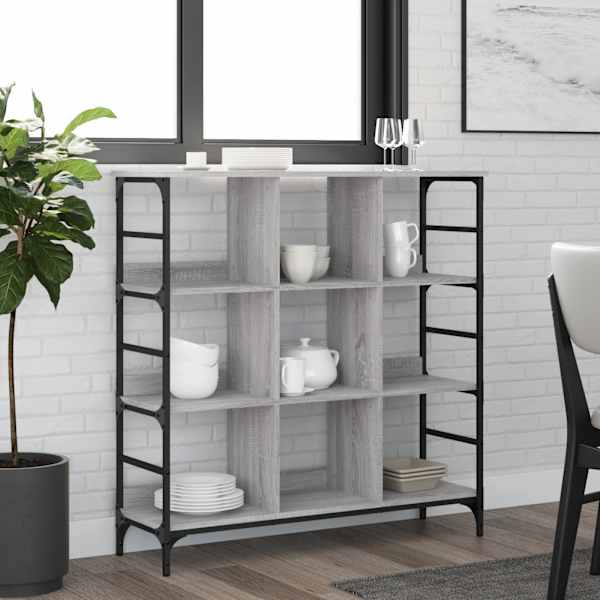 Puhvetkapp, hall Sonoma tamm, 102 × 32 × 103,5 cm, tehispuit