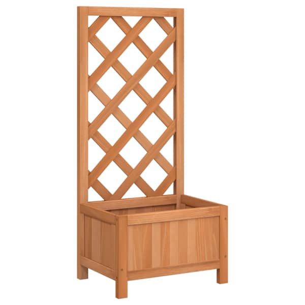 Taimekast võrega 40 × 30 × 90 cm, nulupuit – pruun