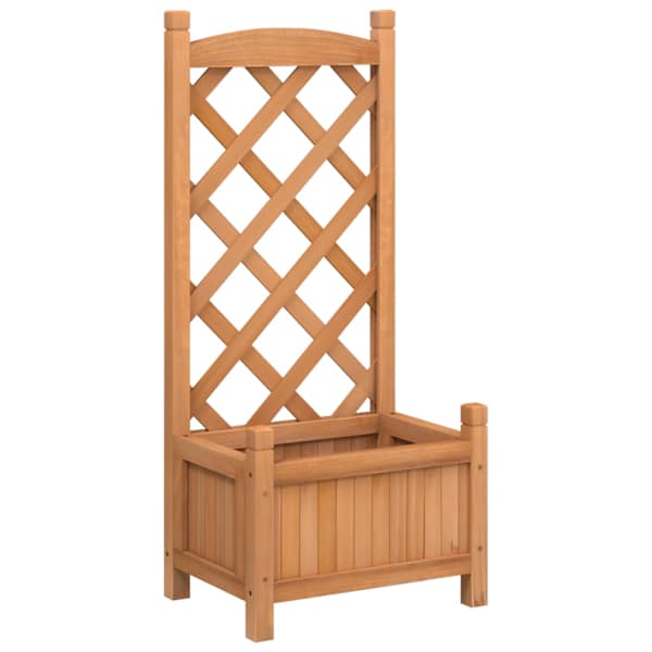 Taimekast võrega 40 × 30 × 90 cm, nulupuit – pruun