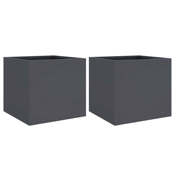 Taimekast 32 × 30 × 29 cm, külmvaltsitud teras – antratsiithall – 2 tk