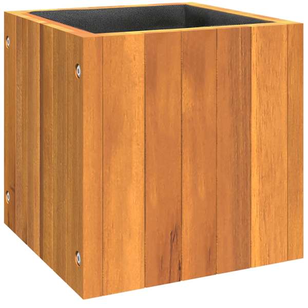 Taimekast 25 × 25 × 25 cm, õliviimistlusega akaatsiapuit