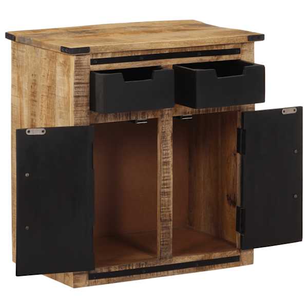 Puhvetkapp 2 sahtliga, 55 × 35 × 60 cm, mangopuit