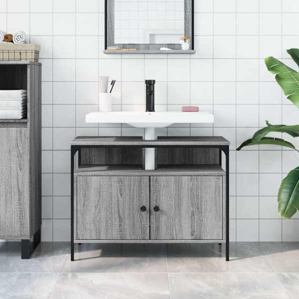 Valamukapp, hall Sonoma tamm, 80 × 30 × 60 cm, tehispuit
