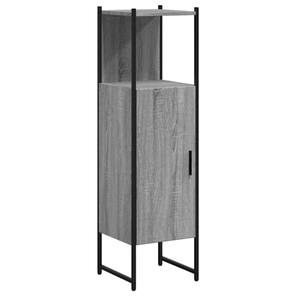 Vannitoakapp, hall Sonoma tamm, 33 × 33 × 120,5 cm, tehispuit