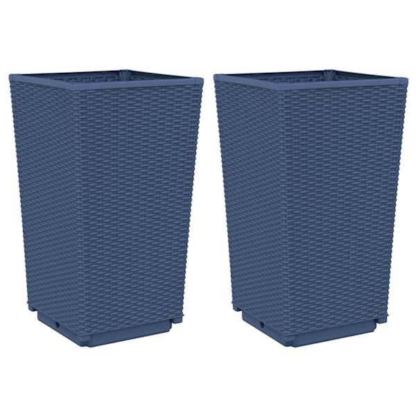 Taimekast 32,5 × 32,5 × 57 cm, PP (polüpropüleen) – sinakashall – 2 tk