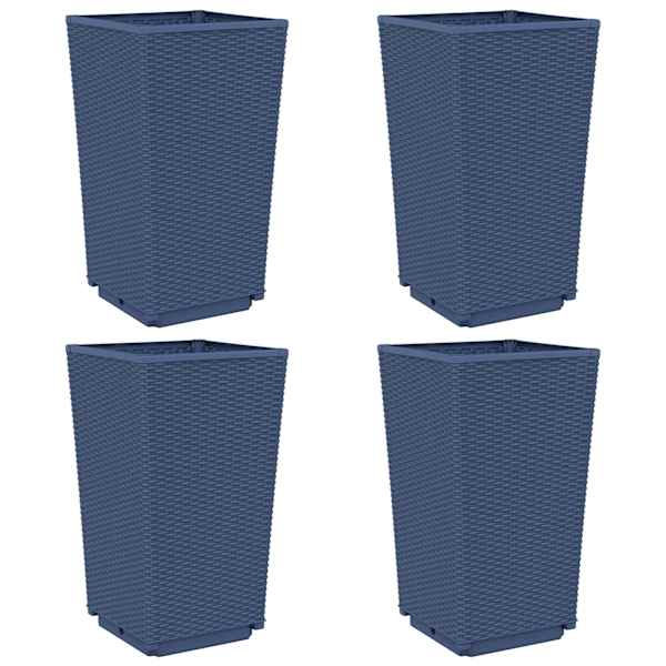 Taimekast 32,5 × 32,5 × 57 cm, PP (polüpropüleen) – sinakashall – 4 tk