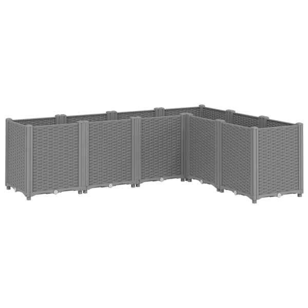 Taimekast 160 × 120 × 53 cm, PP (polüpropüleen) – helehall