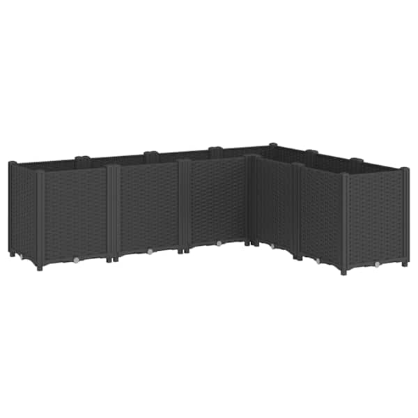 Taimekast 160 × 120 × 53 cm, PP (polüpropüleen) – must