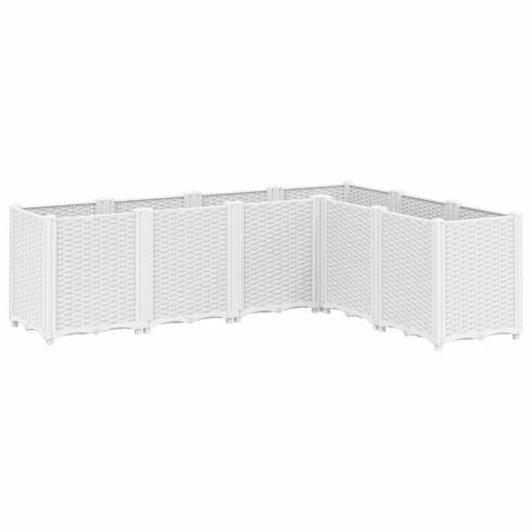 Taimekast 160 × 120 × 53 cm, PP (polüpropüleen) – valge