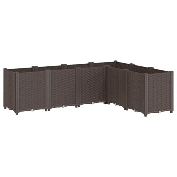 Taimekast 160 × 120 × 53 cm, PP (polüpropüleen) – pruun