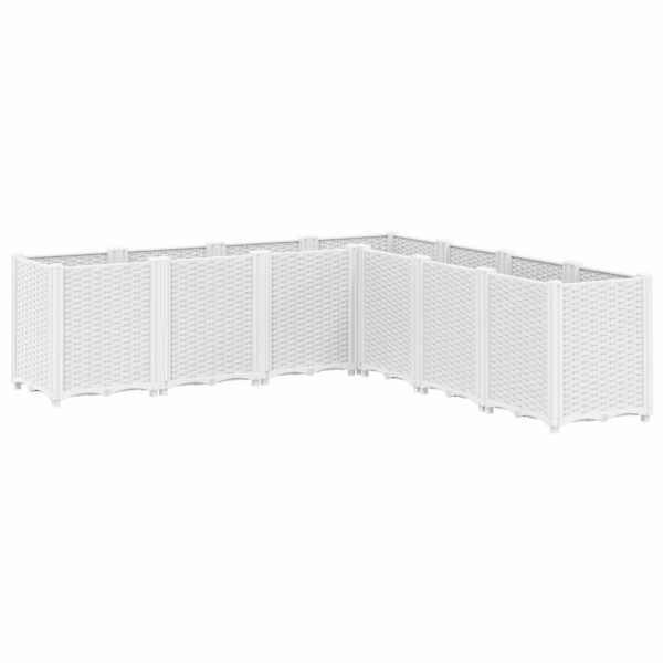 Taimekast 160 × 160 × 53 cm, PP (polüpropüleen) – valge