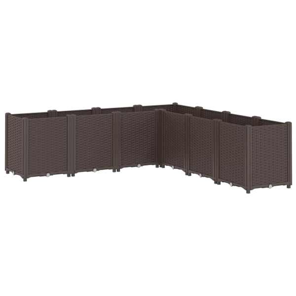 Taimekast 160 × 160 × 53 cm, PP (polüpropüleen) – pruun