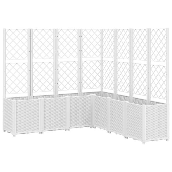 Taimekast võrega 160 × 160 × 140 cm, PP (polüpropüleen) – valge