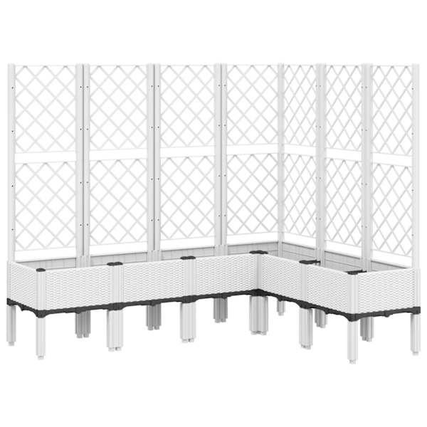 Taimekast võrega 160 × 120 × 142 cm, PP (polüpropüleen) – valge
