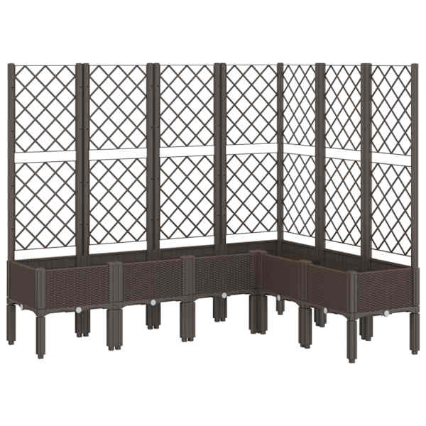 Taimekast võrega 160 × 120 × 142 cm, PP (polüpropüleen) – pruun