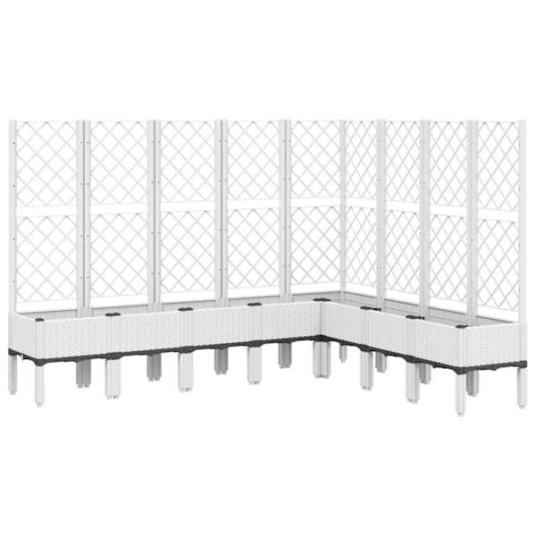 Taimekast võrega 200 × 160 × 142 cm, PP (polüpropüleen) – valge