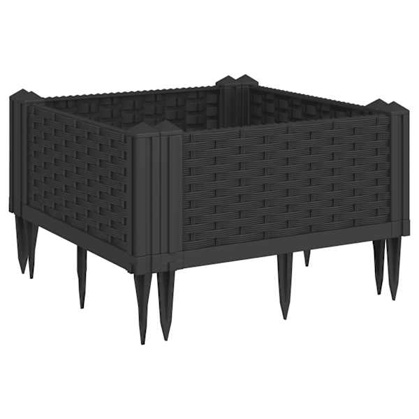 Taimekast 42,5 × 42,5 × 28,5 cm, PP (polüpropüleen) – must