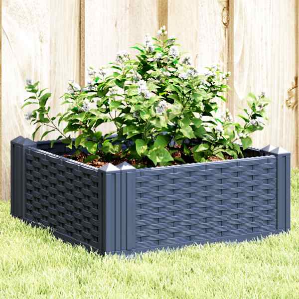 Taimekast 42,5 × 42,5 × 28,5 cm, PP (polüpropüleen) – sinakashall