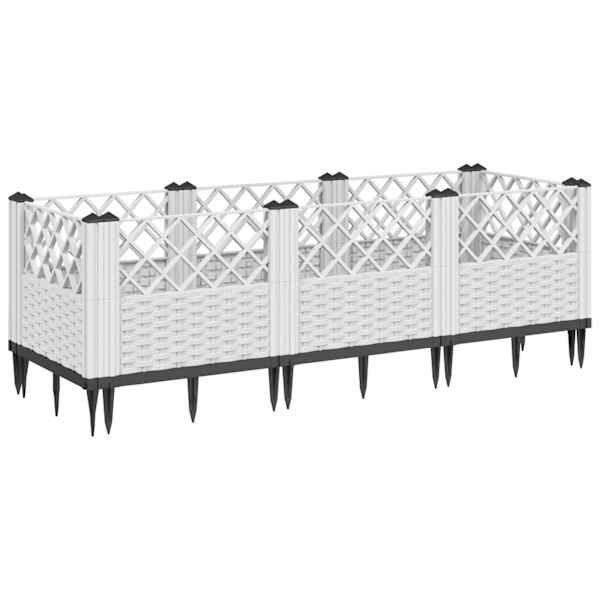 Taimekast 123,5 × 43,5 × 43,5 cm, PP (polüpropüleen) – valge