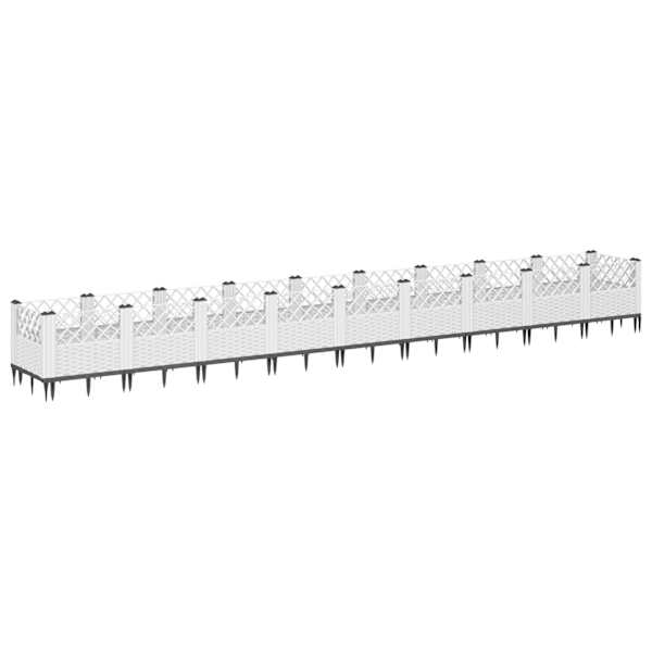 Taimekast 363,5 × 43,5 × 43,5 cm, PP (polüpropüleen) – valge