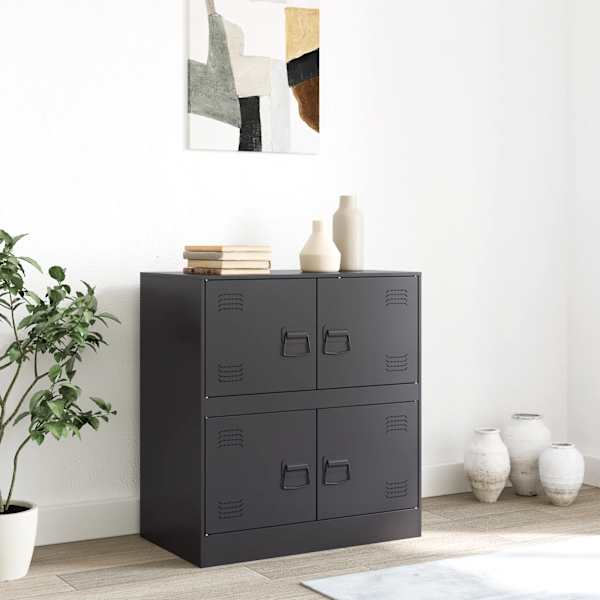 Puhvetkapp, must, 67 × 39 × 73 cm, teras