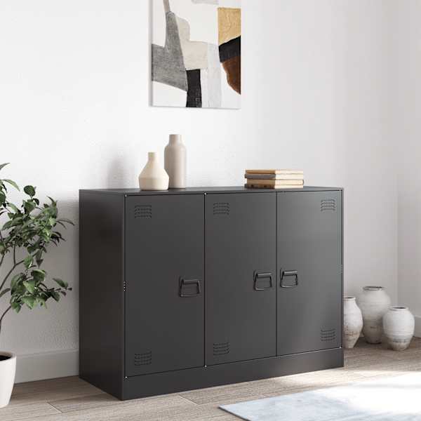 Puhvetkapp, must, 99 × 39 × 73 cm, teras