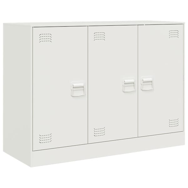 Puhvetkapp, valge, 99 × 39 × 73 cm, teras