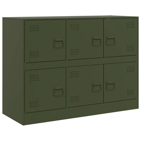 Puhvetkapp, oliiviroheline, 99 × 39 × 73 cm, teras