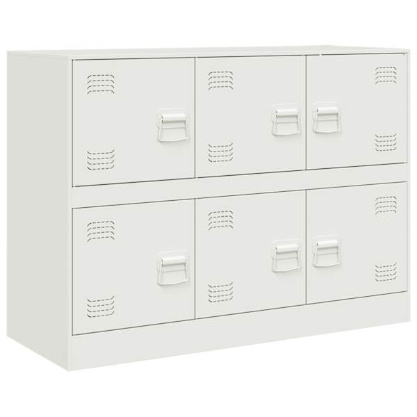 Puhvetkapp, valge, 99 × 39 × 73 cm, teras