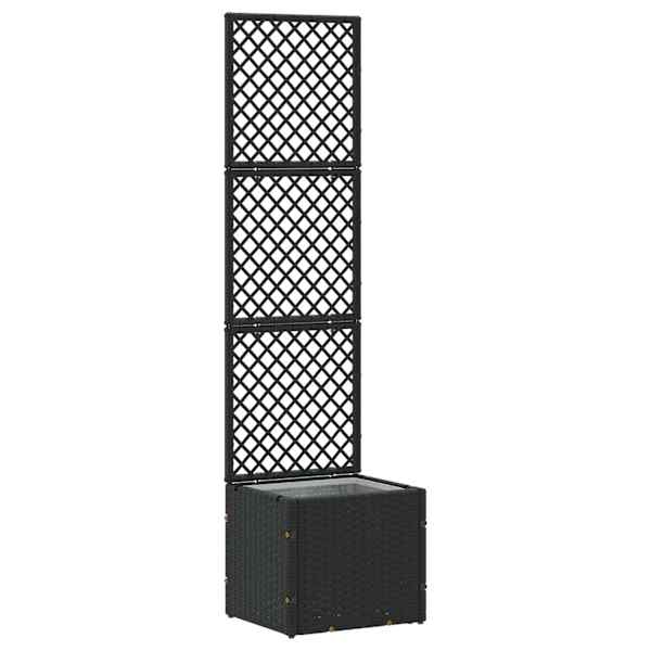 Taimekast 35 × 30 × 135 cm, metall – must