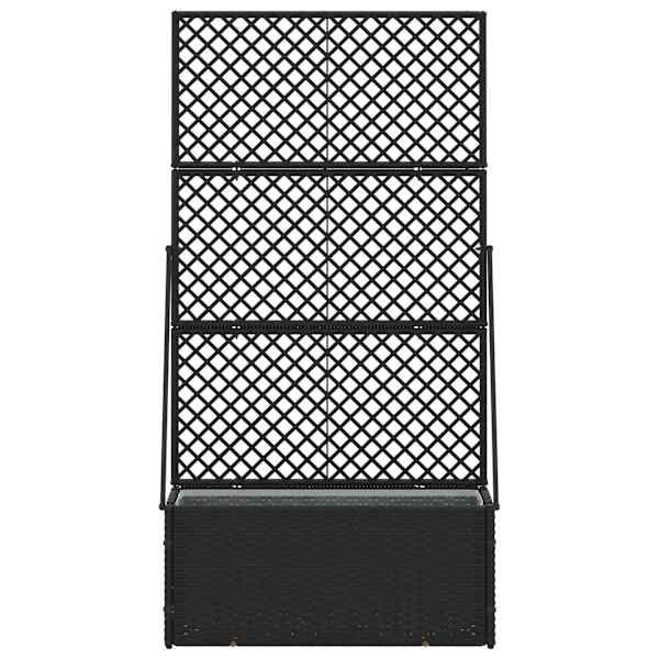 Taimekast 70 × 30 × 135 cm, metall – must